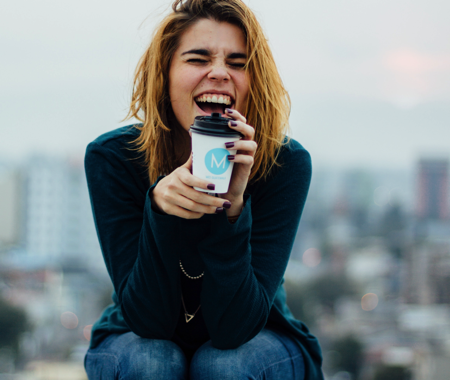 gocardless dashboard woman laughing