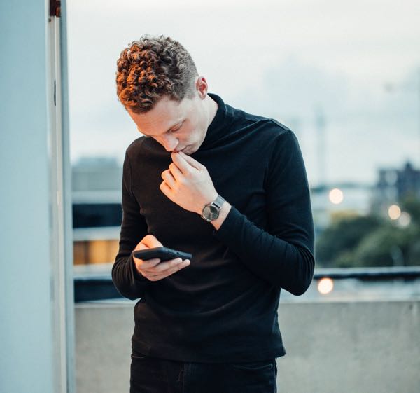 guy with phone